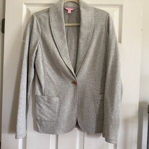 Lilly Pulitzer Gray Blazer, Size Medium